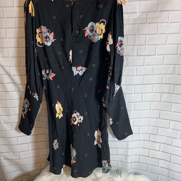 Free People Sunshadows Floral Split Sleeve Dress - Picture 3 of 8